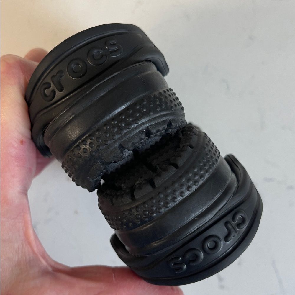 Crocs Toddler Classic Clog 206990 Black Size 4 Worn 2-3 Times - Picture 7 of 17